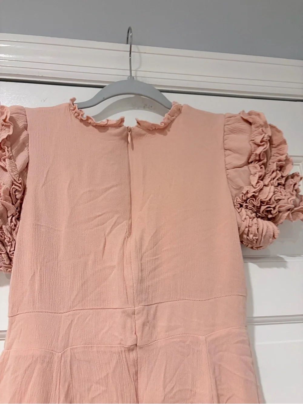 Mia Joy Girls Pink Ruffle Sleeve Dress – Size 10